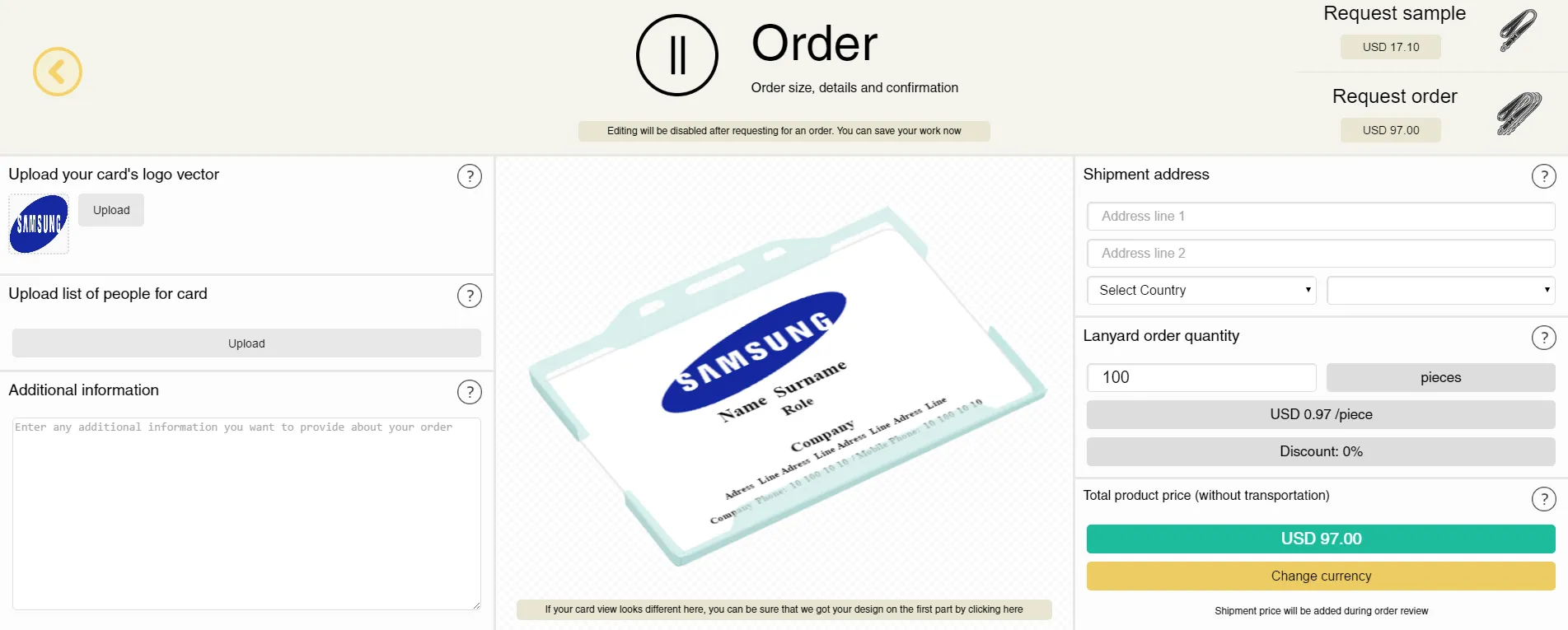 Samsung id card